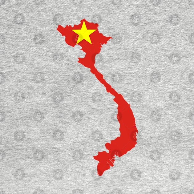 Vietnam Flag Map by Historia